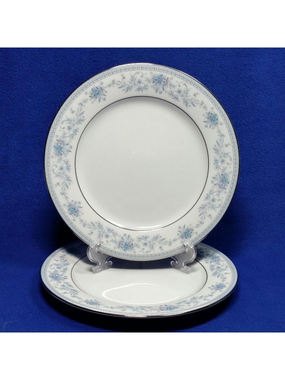Noritake Blue Hill Salad Plate 8" Pattern 2482 Cottagecore Wedding Set of 2